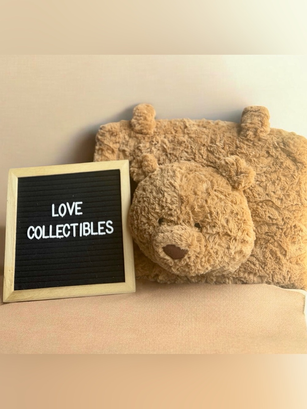Authentic Jellycat Bartholomew Bear Tote Bag